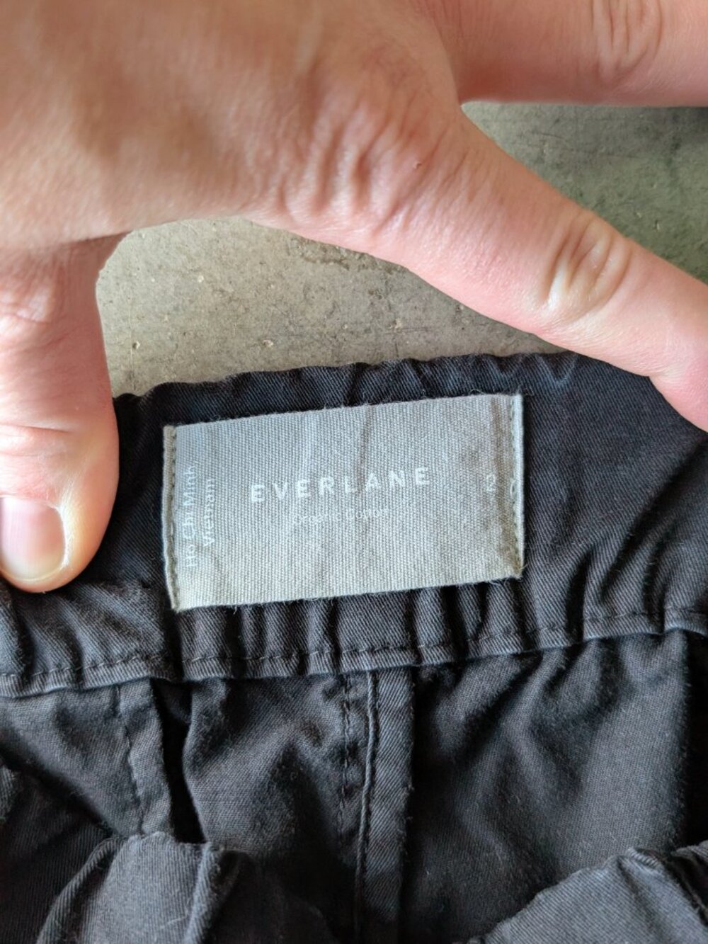 Everlane The Easy Short Black High Rise Elastic Waist Organic Cotton size 2 - Picture 5 of 7